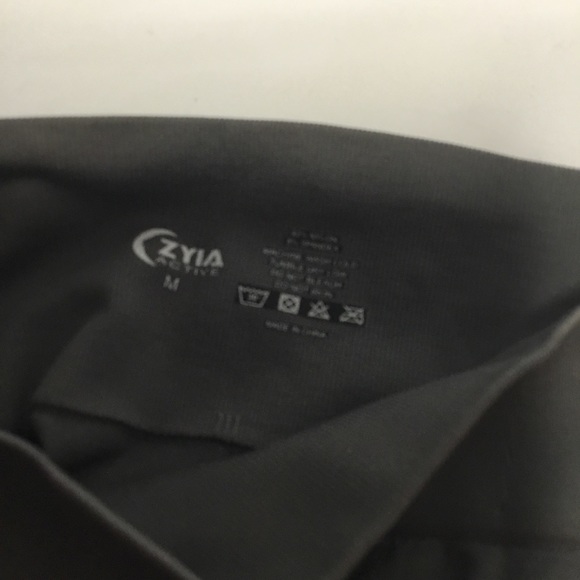 ZYIA Women’s Active Gray Seamless Ribbed Leggings Size M EUC - Picture 5 of 6